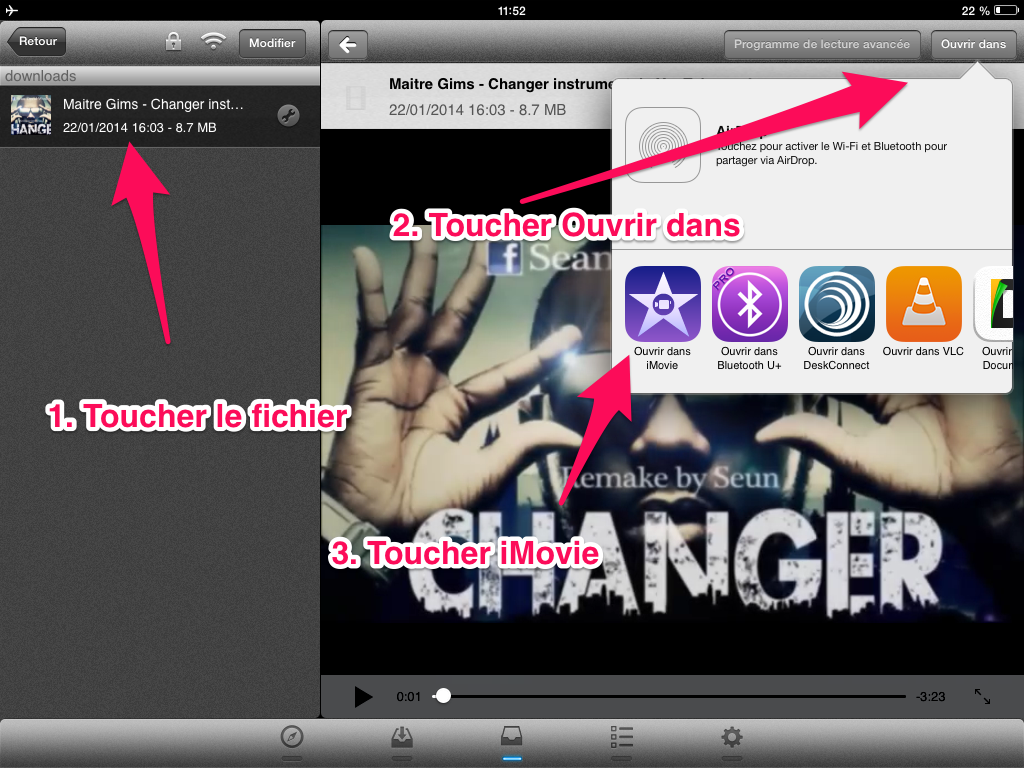 comment ouvrir imovie